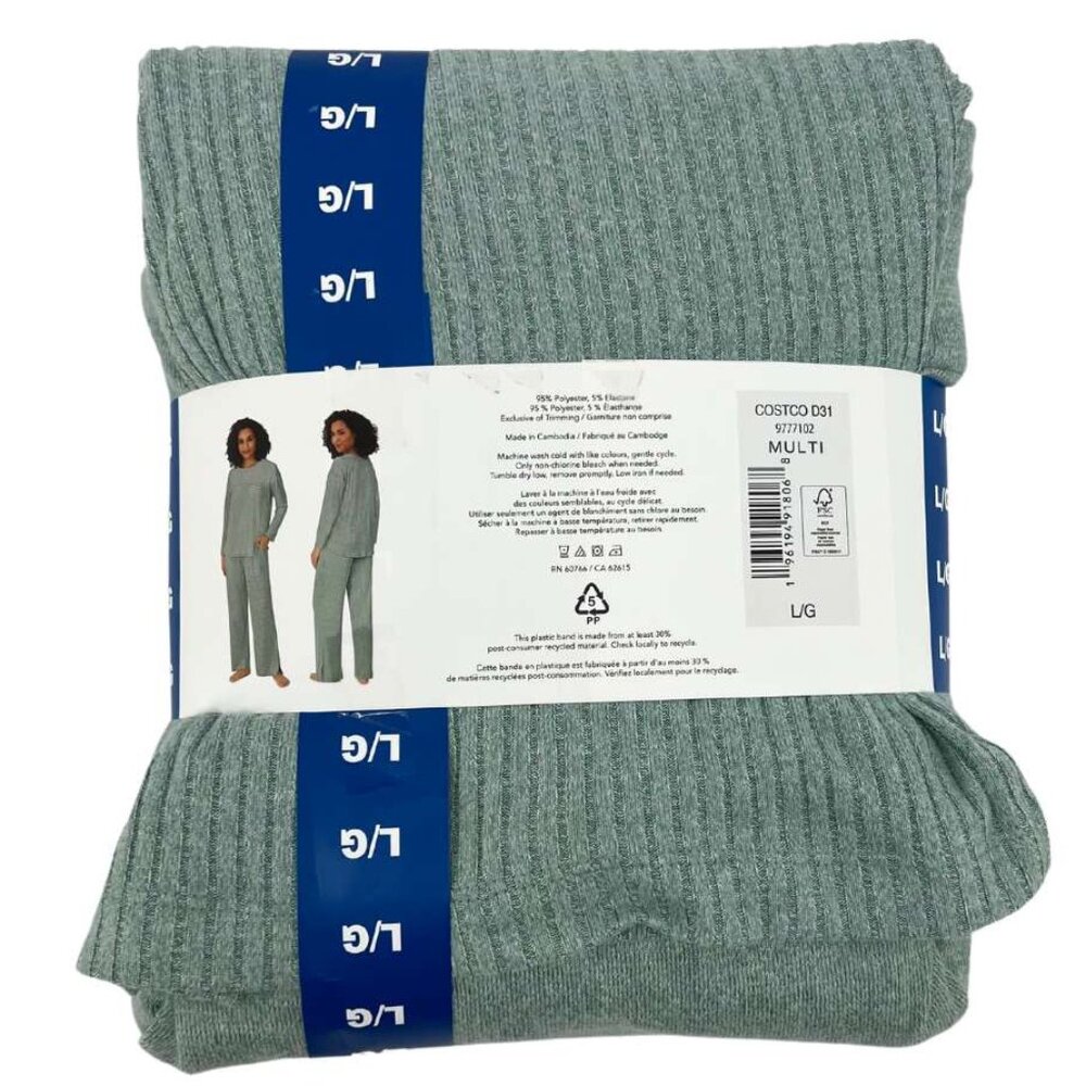 Midnight Carole Hochman Women's Green Lounge Set: 2 Pieces | Size Large - Picture 2 of 2
